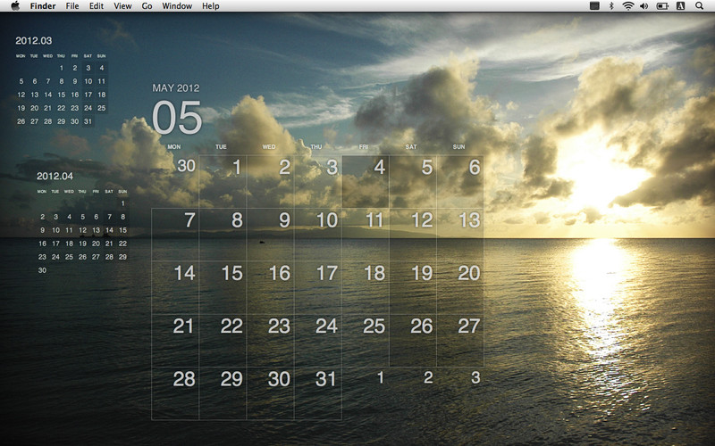 how to make a calendar on mac desktop