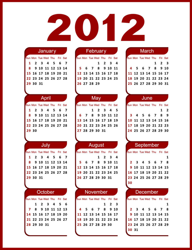 Calendar For 12 Latest Calendar